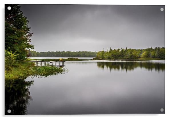 Sisters Lake, Yarmouth, Nova Scotia, Canada Acrylic by Mark Llewellyn
