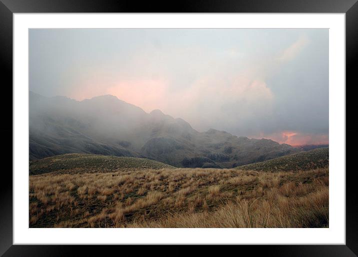 misty sunrise Framed Mounted Print by Peter Righteous