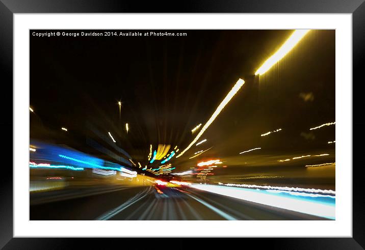  Nightmare Traffic Framed Mounted Print by George Davidson