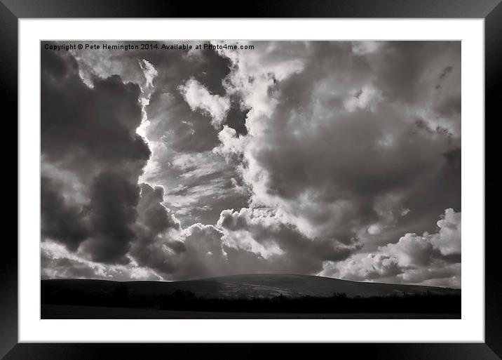  Billowing clouds Framed Mounted Print by Pete Hemington