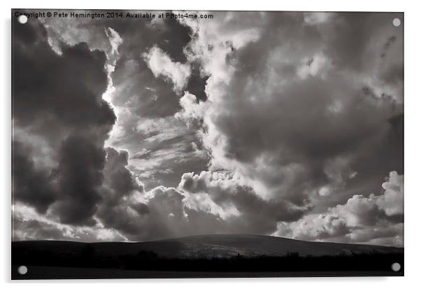  Billowing clouds Acrylic by Pete Hemington