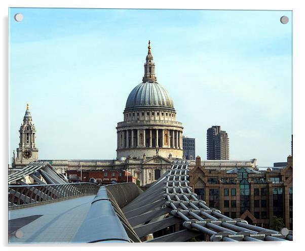 St Pauls Acrylic by Victor Burnside