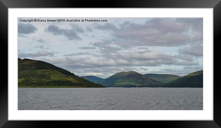 Kyles of Bute  Framed Mounted Print by Diana Mower