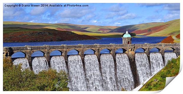 Craig Goch Reservoir  Print by Diana Mower