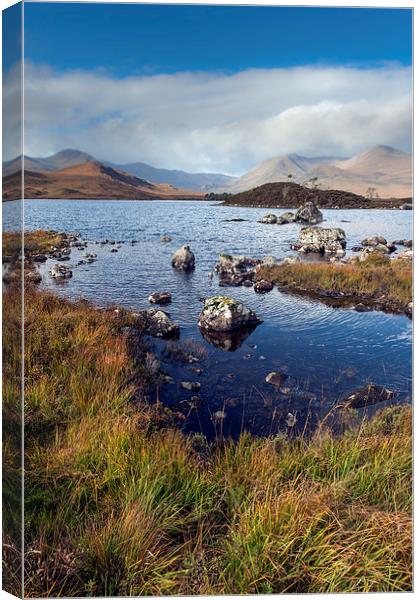 Black Mount from Rannoch Moor  Canvas Print by Gary Eason