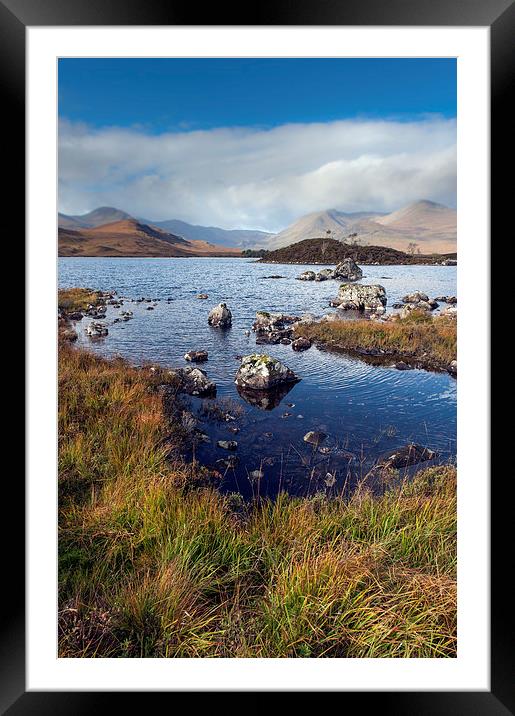 Black Mount from Rannoch Moor  Framed Mounted Print by Gary Eason