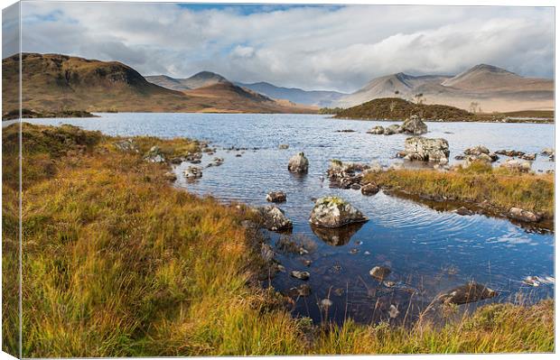 Black Mount from Rannoch Moor  Canvas Print by Gary Eason
