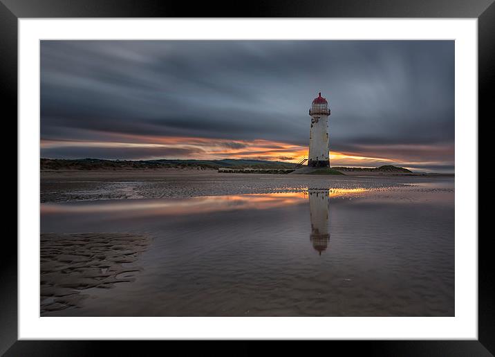 Point of Ayr Lighthouse  Framed Mounted Print by Jed Pearson