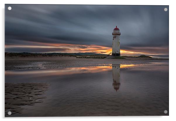Point of Ayr Lighthouse  Acrylic by Jed Pearson