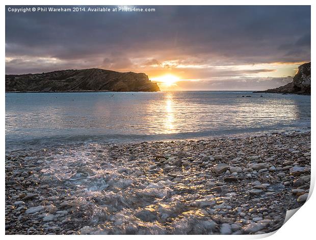  Sunrise over the cove Print by Phil Wareham