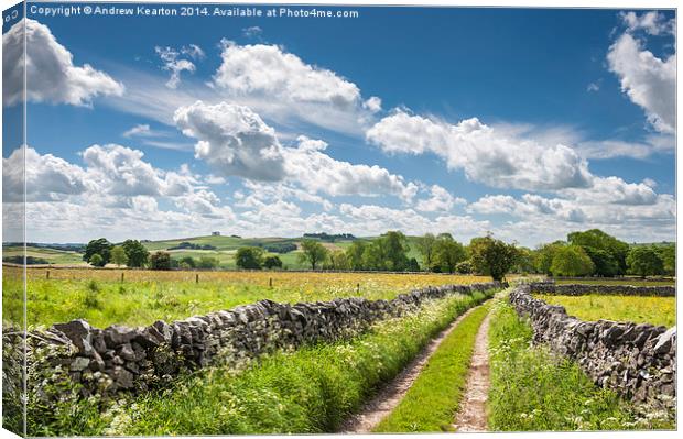  Summer in the Peak District Canvas Print by Andrew Kearton