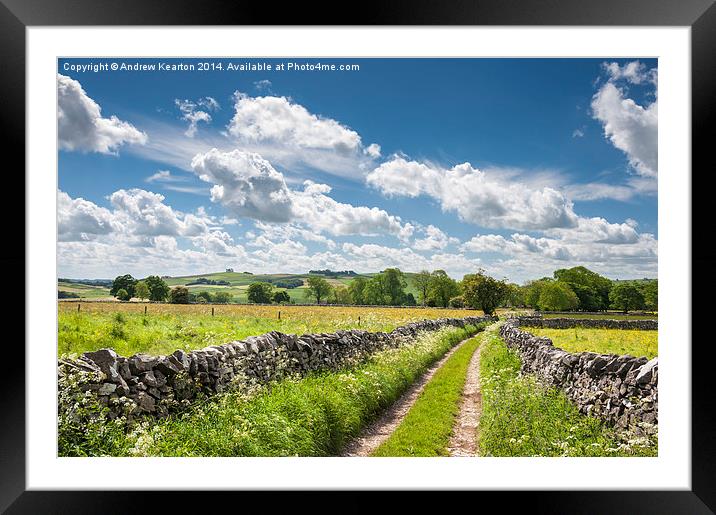  Summer in the Peak District Framed Mounted Print by Andrew Kearton