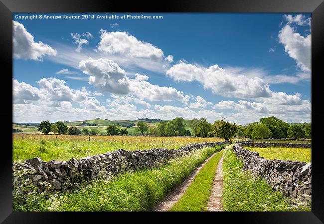  Summer in the Peak District Framed Print by Andrew Kearton
