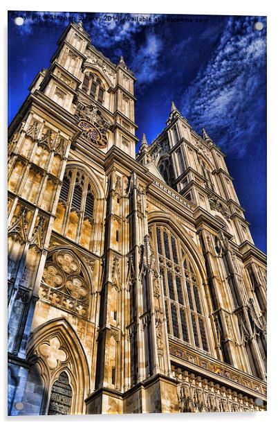  Westminster Abbey West Front Acrylic by Stephen Stookey