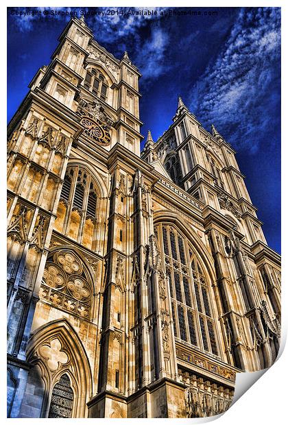  Westminster Abbey West Front Print by Stephen Stookey