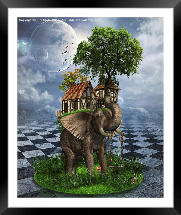 The Elephant House Framed Mounted Print by Kim Slater