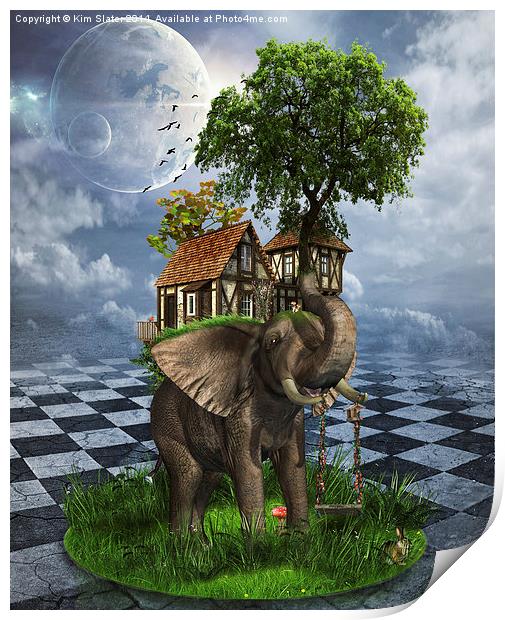 The Elephant House Print by Kim Slater