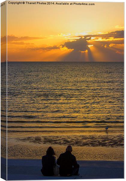  together by the sea Canvas Print by Thanet Photos