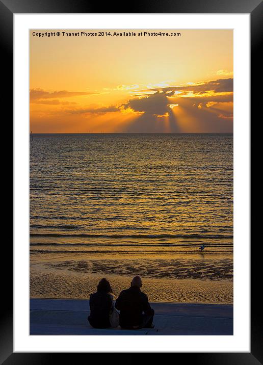  together by the sea Framed Mounted Print by Thanet Photos