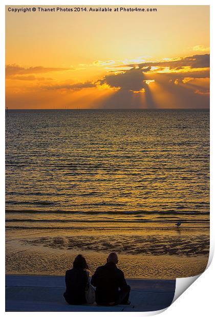  together by the sea Print by Thanet Photos