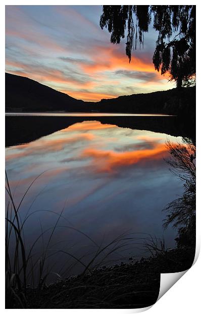 Lake Haupiri sunset Print by Peter Righteous