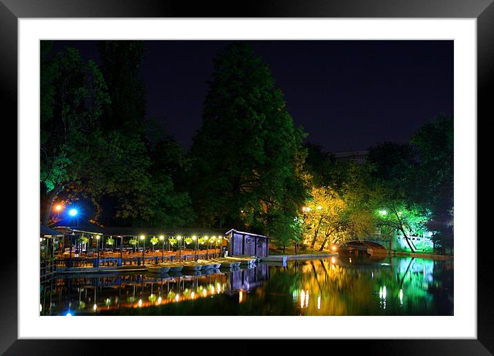 Night lights in Cicimigiu Framed Mounted Print by Vladislav Adoniev