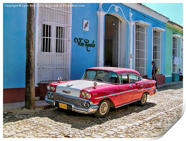  Classic American Car in Cuba Print by Lynn Bolt