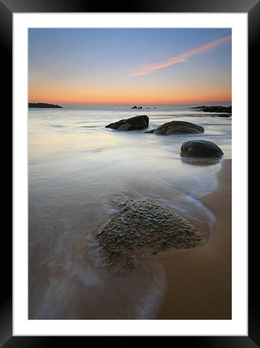 Stepping Stones Framed Mounted Print by Mike Dawson