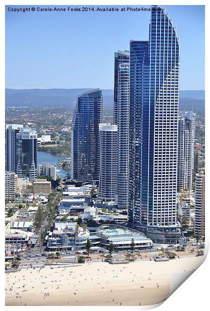    High Rise at Surfers Paradise Print by Carole-Anne Fooks