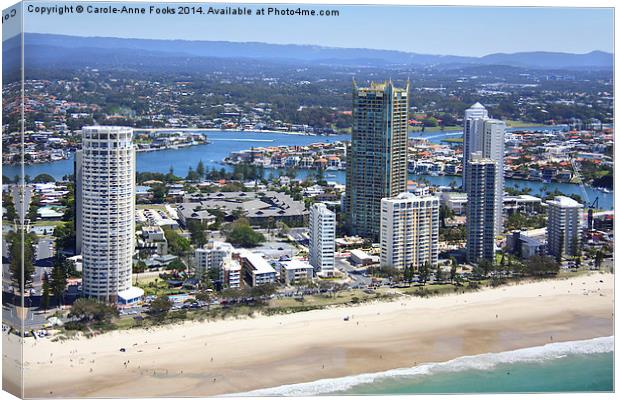  High Rise at Surfers Paradise Canvas Print by Carole-Anne Fooks