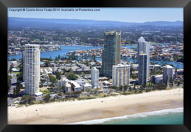  High Rise at Surfers Paradise Framed Print by Carole-Anne Fooks