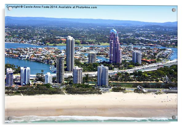   High Rise Along The Gold Coast Acrylic by Carole-Anne Fooks