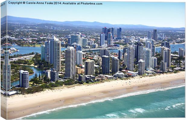  High Rise Along The Gold Coast Canvas Print by Carole-Anne Fooks
