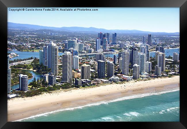  High Rise Along The Gold Coast Framed Print by Carole-Anne Fooks