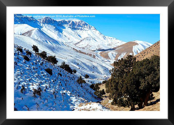 The valley of happiness, Framed Mounted Print by Ali asghar Mazinanian