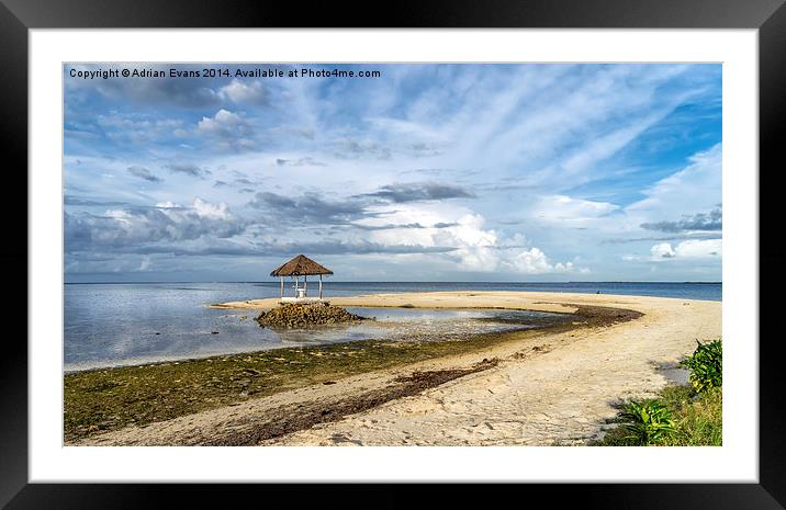 Pandanon Island Philippines Framed Mounted Print by Adrian Evans