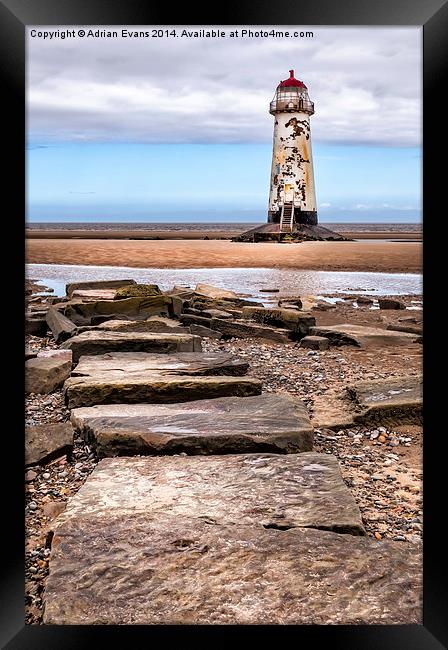 The Abandoned Talacre Lighthouse  Framed Print by Adrian Evans