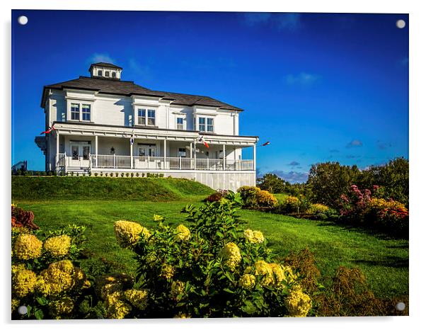 Churchill Mansion Inn, Yarmouth, Nova Scotia, Cana Acrylic by Mark Llewellyn