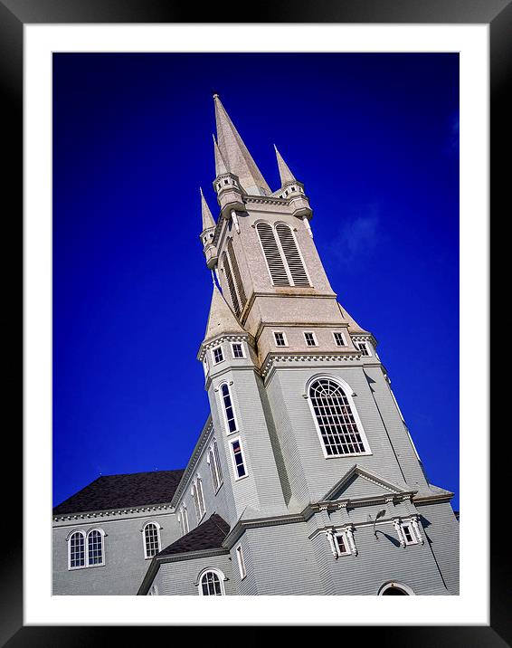 Sainte-Marie, Church Point, Nova Scotia, Canada Framed Mounted Print by Mark Llewellyn