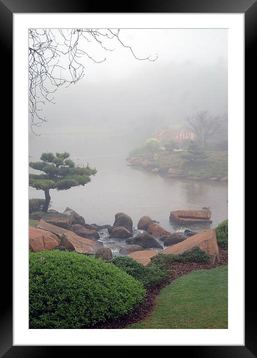 Japanese garden Framed Mounted Print by Peter Righteous
