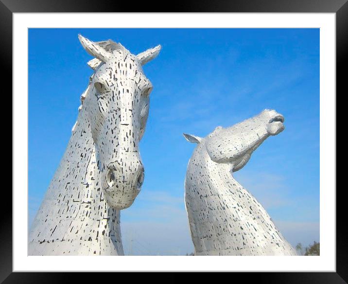  the kelpies  Framed Mounted Print by dale rys (LP)