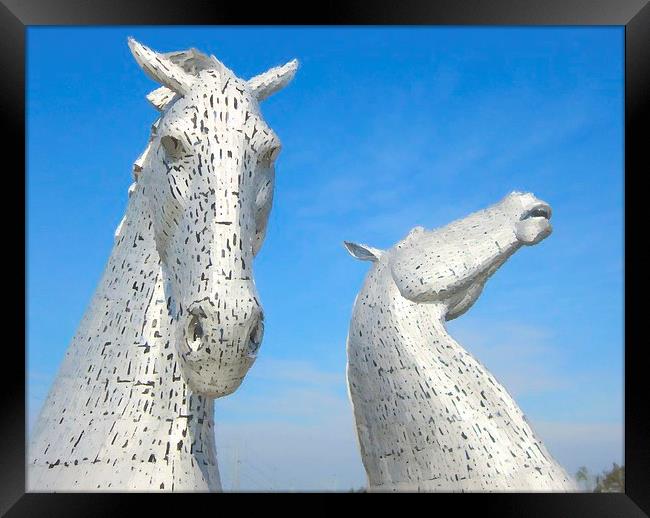  the kelpies  Framed Print by dale rys (LP)