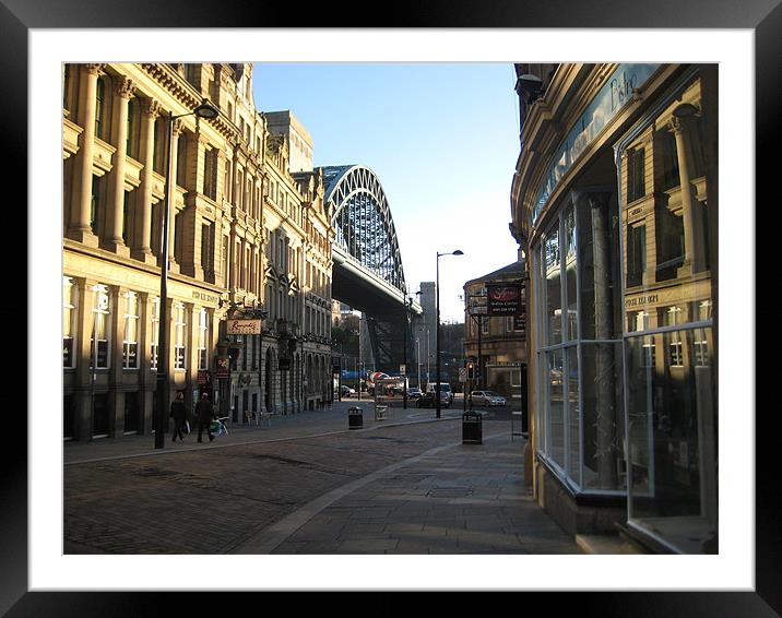 Newcastle Framed Mounted Print by Alison Ward