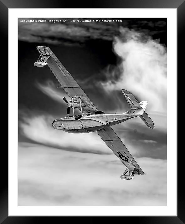   Consolidated Catalina PBY-5A Framed Mounted Print by Philip Hodges aFIAP ,