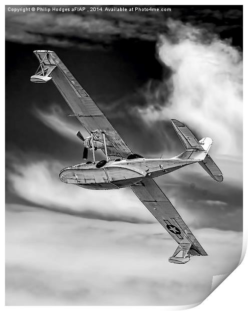   Consolidated Catalina PBY-5A Print by Philip Hodges aFIAP ,