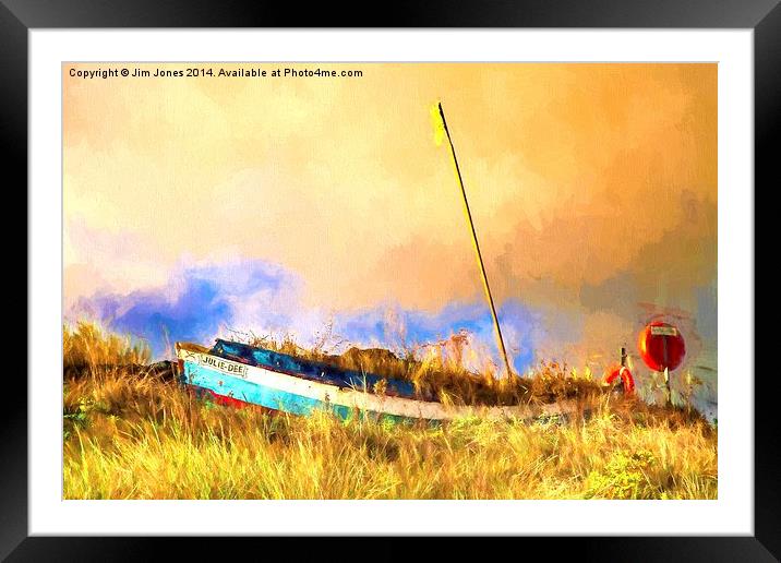  Not quite shipshape Watercolour Framed Mounted Print by Jim Jones