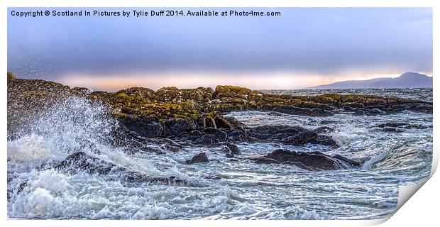 Stormy Day at Portencross Ayrshire Print by Tylie Duff Photo Art