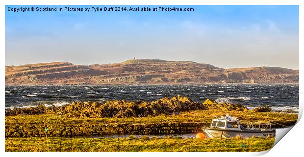White Horses at Portencross Print by Tylie Duff Photo Art