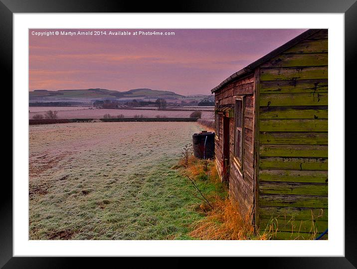  Frosty Northumberland & Cheviot Hills Framed Mounted Print by Martyn Arnold