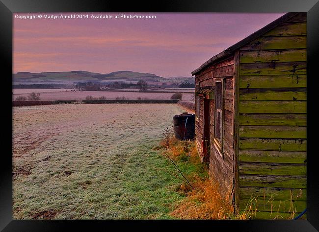  Frosty Northumberland & Cheviot Hills Framed Print by Martyn Arnold